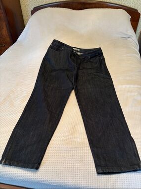 Chico’s Platinum Dark Blue Denim Jeans Size 2.5